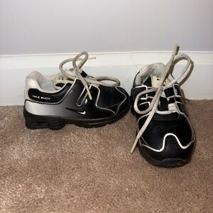 Nike Kids Black and White Shox Athletic Sneakers